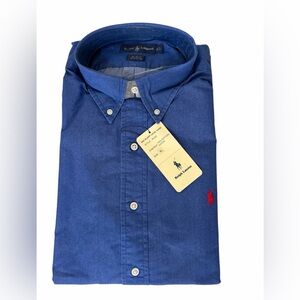 Ralph Lauren Men's Classic Blue Button-Down Shirt